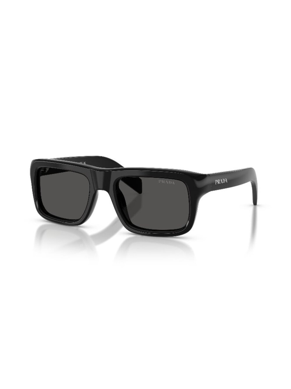 New Prada Men's Sunglasses Black Grey Lens Acetate Frame PR D11S 16K08Z 54